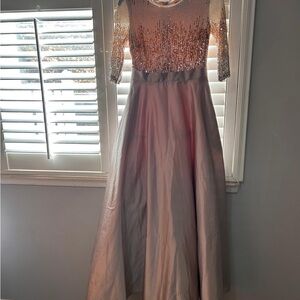 Adam Elegant Cream Sequin Attire